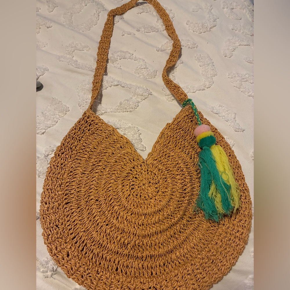 Handcrafted Tan Woven Bag